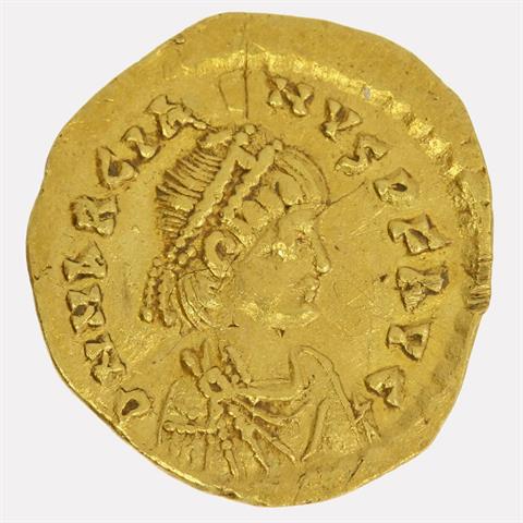 Oströmisches Reich / Marcianus (450 - 457) - Tremissis, Konstantinopel, Büste nach rechts - D N MARCIA-NUS P F AVG / Victoria