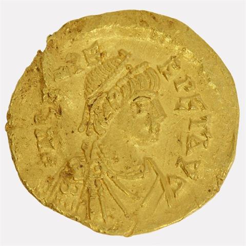 Oströmisches Reich / Leo I. (457 - 474) - Semissis, Konstantinopel, Büste nach rechts - D N LEO PE-RPET AVG / Victoria sitzend