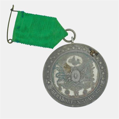 Osmanisches Reich - Seltene Schützenmedaille 1894 von W. Mayer auf das Festschießen in Oberndorf/Neckar zum Jahrestag der