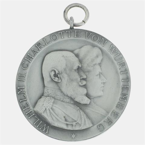 Württemberg - Silbermedaille anlässlich des '24. Württemb. Landesschiessen Esslingen 25. - 28. Juni 1911',
