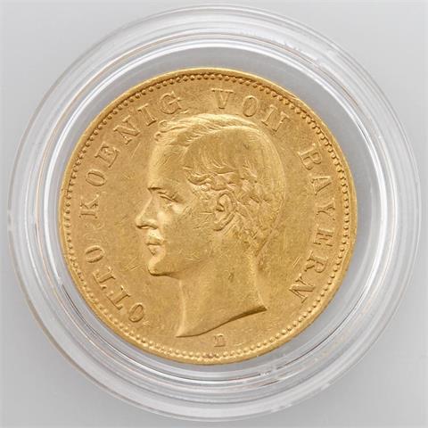 Bayern / Gold - 20 Mark 1895 D, Otto, 1886-1913,