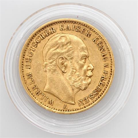 Preussen / Gold - 20 Mark 1875 A, Wilhelm I., 1861-1888,