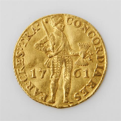 Niederlande / Gold - 1 Dukat 1761, Utrecht,