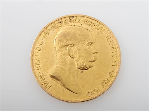 Österreich / Gold - 100 Kronen 1908, Wien, Marschall,