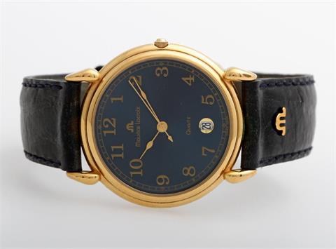 MAURICE LACROIX Armbanduhr. Edelstahl/goldplattiert.