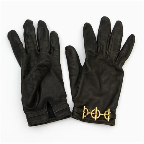 HERMÈS VINTAGE exklusive Leder Handschuhe. NP. ca. 600,-€.