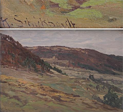 SCHICKHARDT, KARL (1866 - 1933): Schwäbische Landschaft.