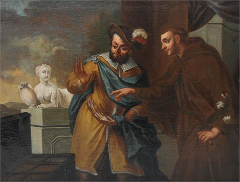 Heiligenmaler (18. Jh): wohl Szene aus dem Leben des Hl. Antonius.