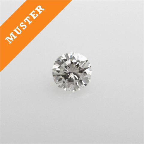 1 loser Diamant-Brillant 1,243 cts. WESSELTON (H)/P1. Gute Schliffausführung und Proportionen.