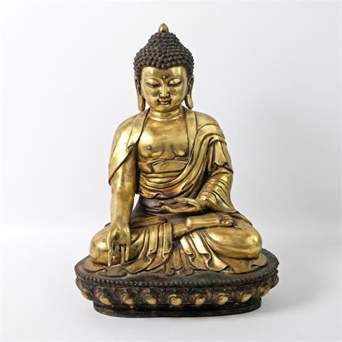 Bronze des Buddha Shakyamuni, TIBETO-CHINESISCH, 20. Jh.