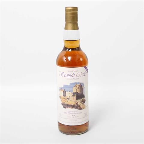 1 Flasche Ben Nevis Whisky, Scottish Castles,  12 Jahre alt,