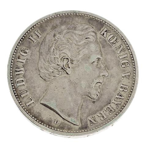 Bayern - 5 Mark 1876/D, Ludwig II,