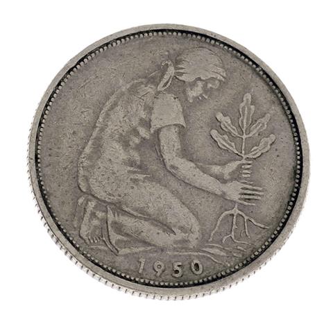 BRD - 50 Pfennig 1950 G, Bank Deutscher Länder,