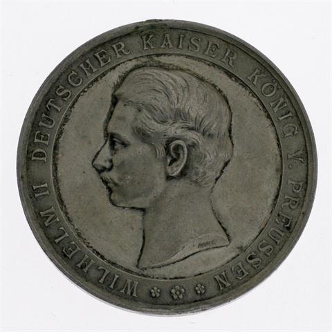 Schützengilde Calbe / Silbermedaille - Auf das "50 Jähr. Jubiläum d. Uniformierten Schützengilde", "Calbe a/S 1845-1895",