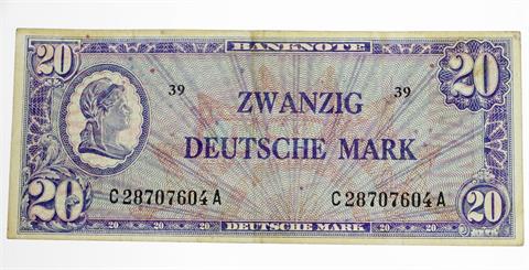 BRD - 20 Deutsche Mark, Banknote o.D. (ausgegeben am 20. Juni 1948), Kopfbild der Liberty,