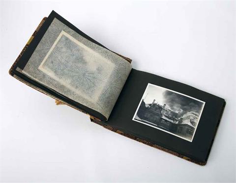 Album mit Fotos vom Brand des Alten Stuttgarter Schlosses 1931,