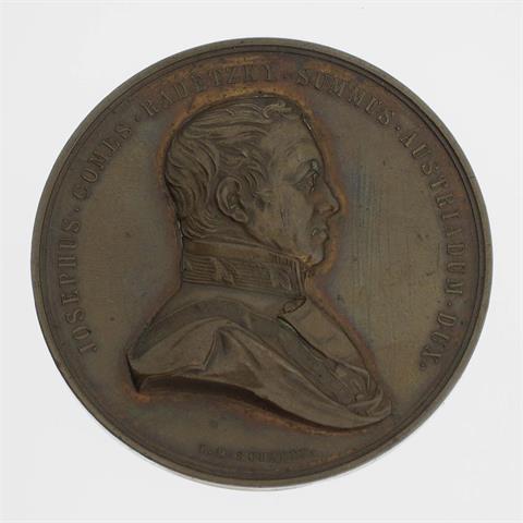 Medaille - Auf die Siege des Grafen Radetzkys in Italien,