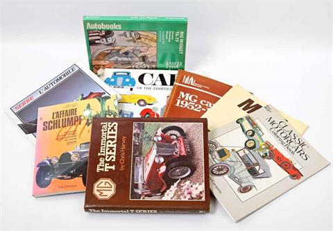 8 Hefte und Bildbände zur Thematik 'Automobile'