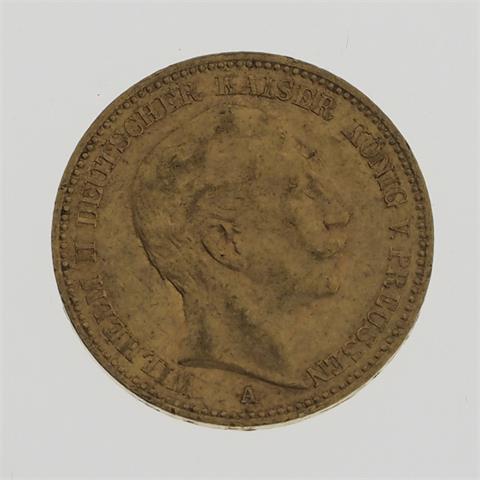 Preußen / Gold - 20 Mark 1904 A, Wilhelm II., 1888-1918,