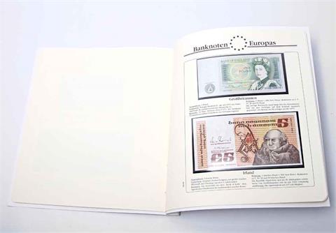 Banknoten der Welt - Mappe mit Banknoten der 12 EU-Mitgliedsstaaten der ersten Stunde,
