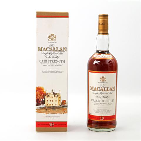 1 Flasche Whisky: Macallan, 10 Jahre, cask strength,