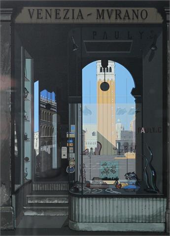 ESTES, RICHARD (*1932): Graphik, "Venezia-Murano" (aus Mappenwerk Urban Landscape II), 1979,