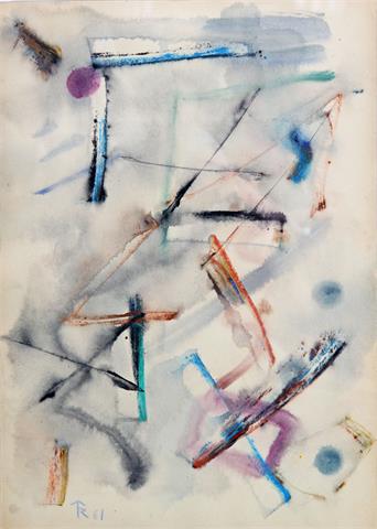 RING, THOMAS (1892-1983): Ohne Titel (abstrakte Komposition), 1961.