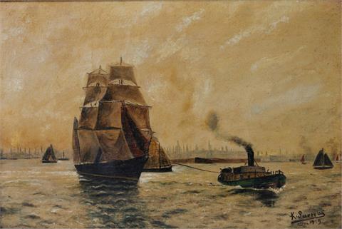 SURERUS, K., (20. Jh.): Segelschiffe und Dampfer.