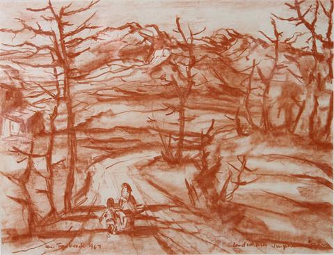 TOMBROCK,THOMAS (1895-1966): "Landschafts Impression", 1963,