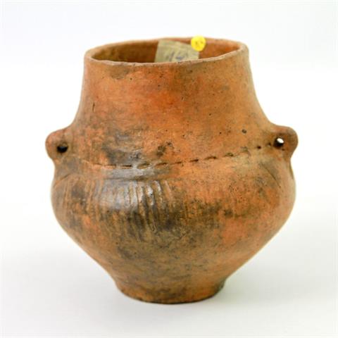 Doppelösengefäß der Lausitzer Kultur, wohl Bronzezeit, 900-500 v. Chr.