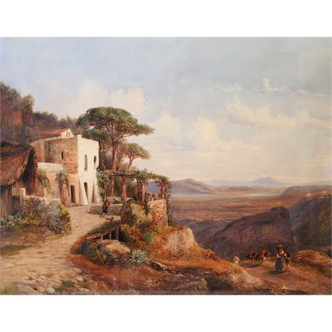 GIRARD, PIERRE ATTR (1806-1872): Landschaft bei Sorrent.