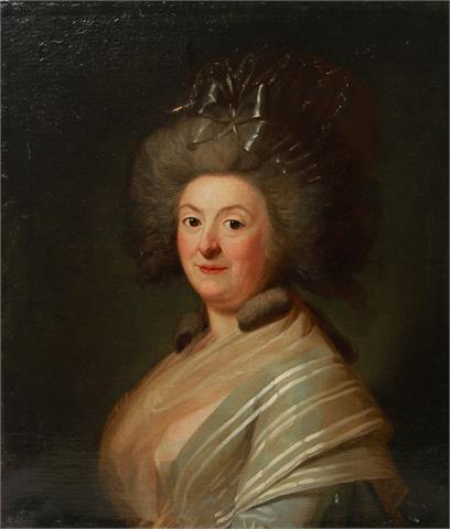 FRANKREICH, Ende 18. Jh.: Portrait Mme Dufaux.