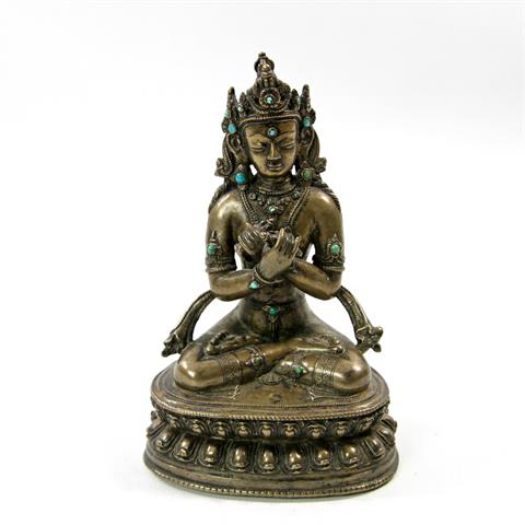 Bronze des Adibuddha Vajrasattva. TIBET, um 1900 oder früher