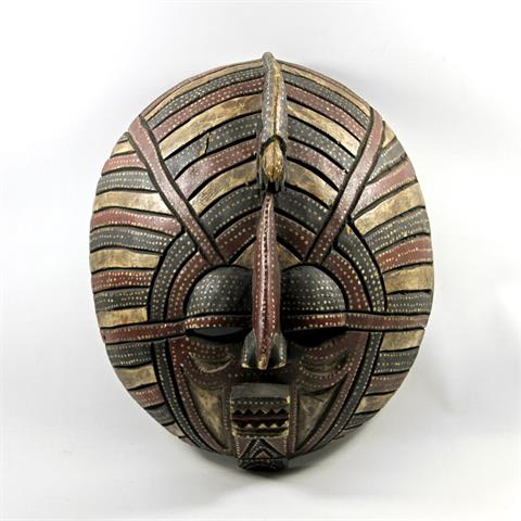 Große kreisförmige Maske. AFRIKA, wohl Kongo