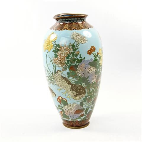 Cloisonné-Vase. JAPAN, Meiji-Periode