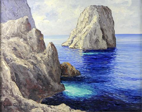 ORDIERNA, GUIDO (1913-1991): Die Faraglioni-Felsen bei Capri.