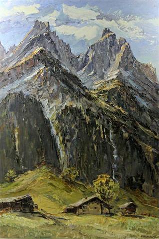 RITSCHARD, GUSTAV ATTR. (1911-1997): Gletscherpanorama aus dem Berner Oberland. 1978.