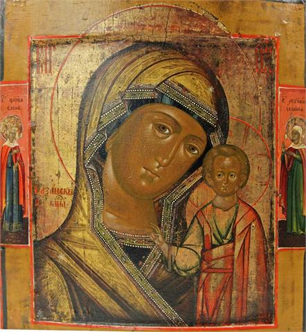 Ikone Gottesmutter von Kasan, wohl Zentralrussland Ende 18. Jh.