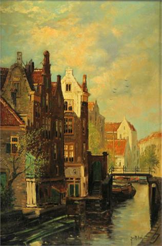 VAN BEEK, JURIAEN MARINUS (1879 - 1965): wohl Gracht in Amsterdam.