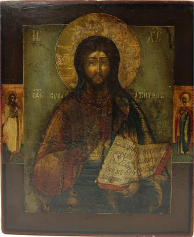 Ikone Christus Pantokrator, wohl Russland 19. Jh.