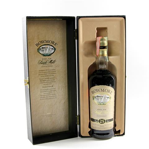 1 Flasche BOWMORE Islay Single Malt Whisky, 25 Jahre alt,