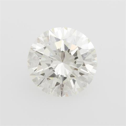 Loser Diamant im Brillantschliff. 4,14ct, VS (2)/ K (Get. Weiß+)