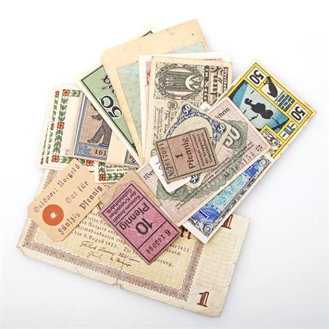 Banknoten Deutschland - 1917/23, ca. 50 Stück,