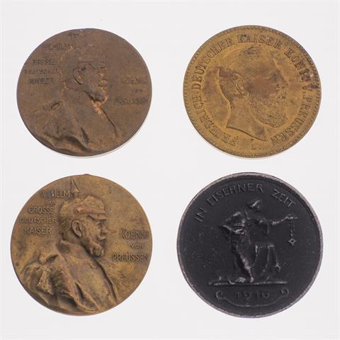 Deutsches Reich - Konvolut: 2 Zentenarmedaillen, Medaille 'In eiserner Zeit',