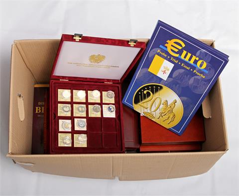 Vatikan - Große Fundgrube, u.a. Euro-Proben, Medaillen