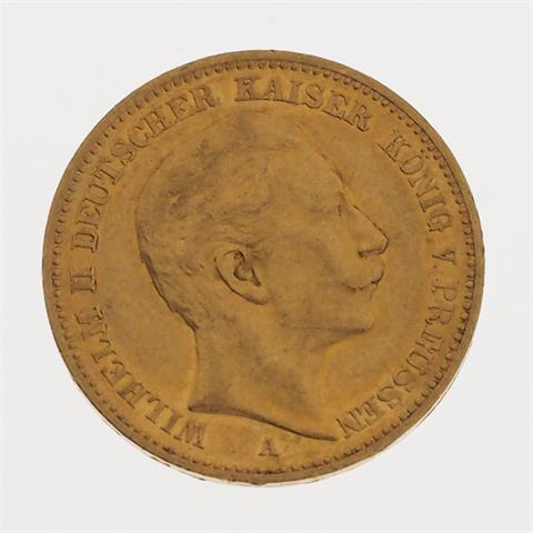 Deutsches Reich/GOLD - 20 Mark 1893 A, Wilhelm II.,