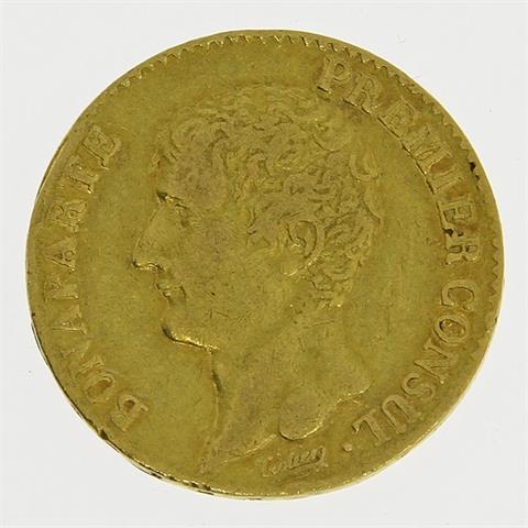 Frankreich/GOLD - 20 Francs An. 12 (1803-1804) A, Paris, Napoleon I Bonaparte, 1. Konsul,
