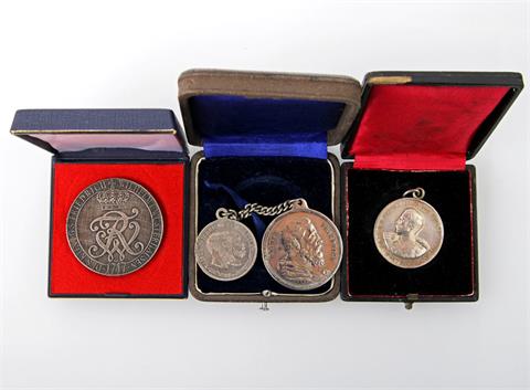 Medaillen - Konvolut 4 Stück: Verband Deutscher Brieftauben Liebhaber