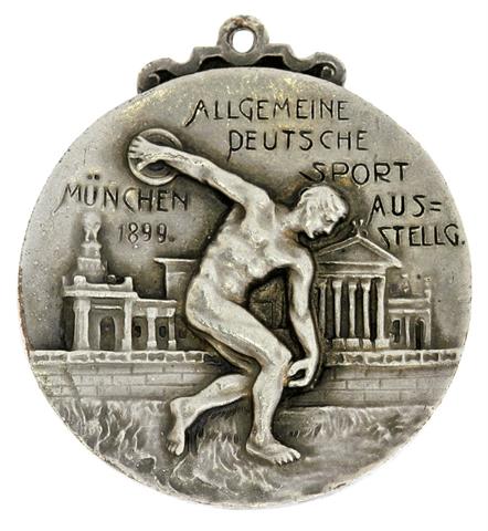 Medaille - München. Tragbare versilberte Bronzemedaille 1899 (von Gg. Lindner,