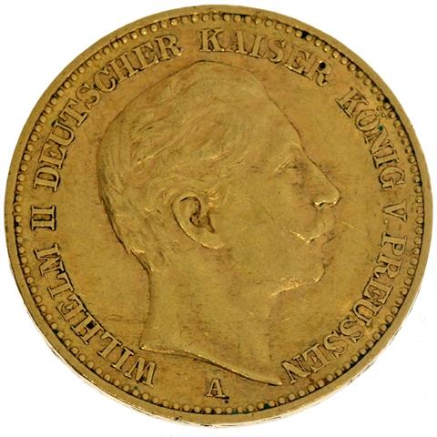 Preussen - 20 Mark 1906, WH II, GOLD,